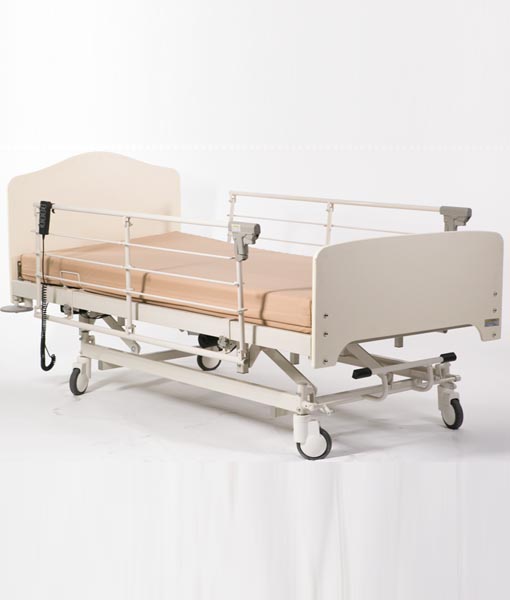 Hospital Bed + Side Rails + Mattress (single) 1