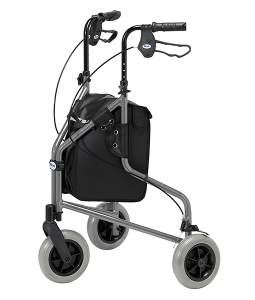 . The handgrips are perfectly designed for users diagnosed with arthritis. The wheel walker’s brakes are easily lockable with a simple push down technique. The Days lightweight walker is easily foldable using its easy grip handle feature and is suitable for quick storage or transportation.