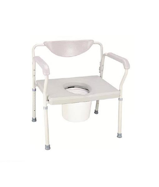 Heavy Duty Commode All-in-One with Padded Back 1