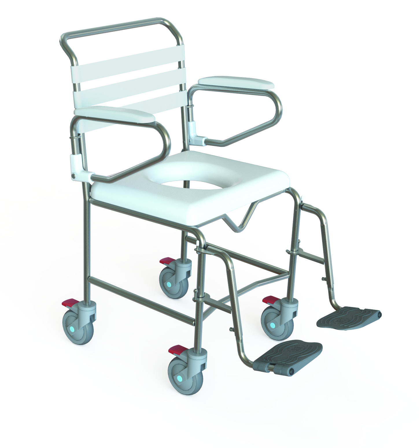 Mobile Shower Commode Transit Swingout Legrest Independent Living Specialists