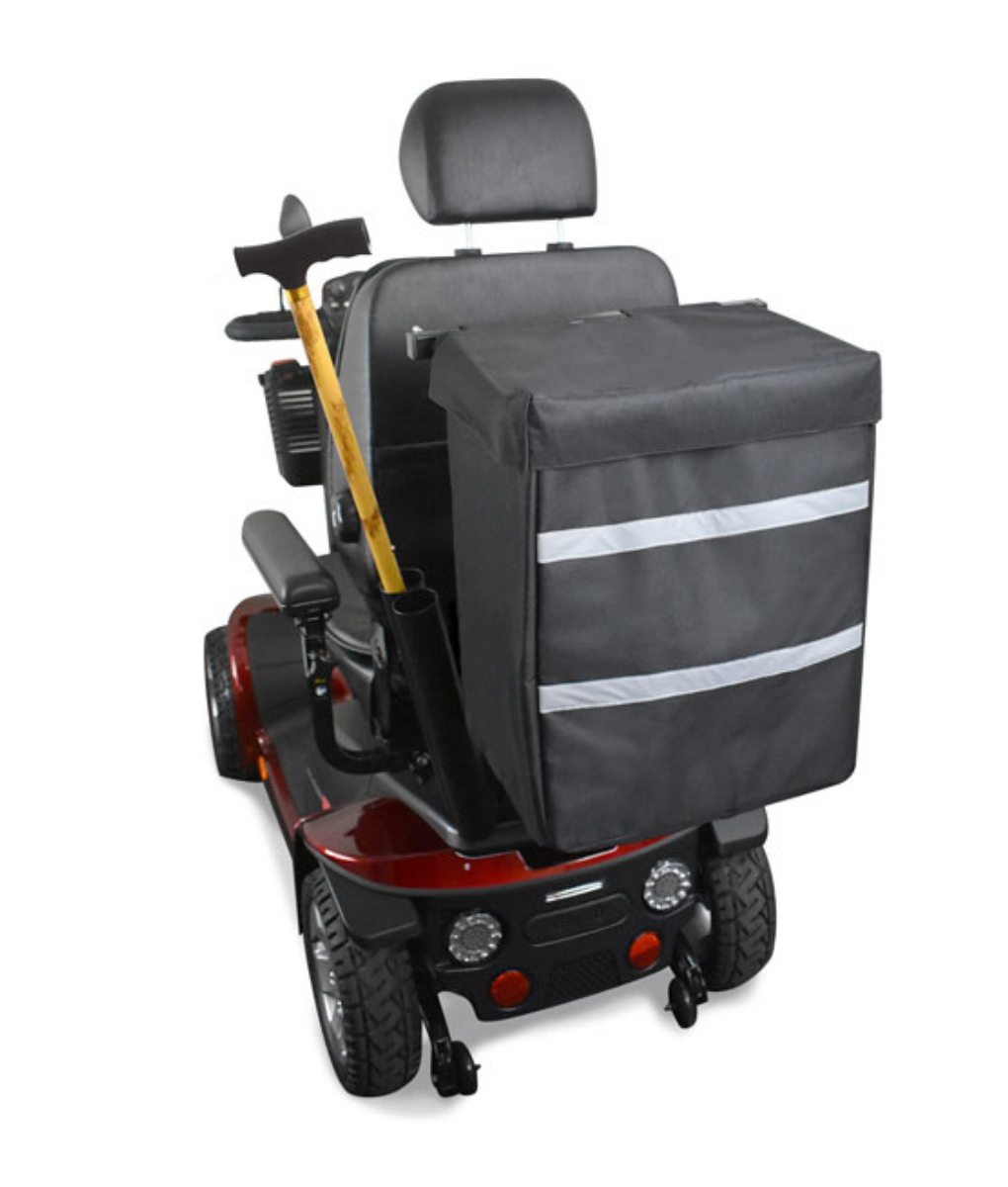 Mobility Scooter Rear Bag & Cane Holder 2 Mobility Scooter Rear Bag & Cane Holder Image - 2