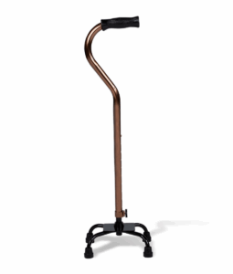 Walking Stick Quad Cane with Small Base