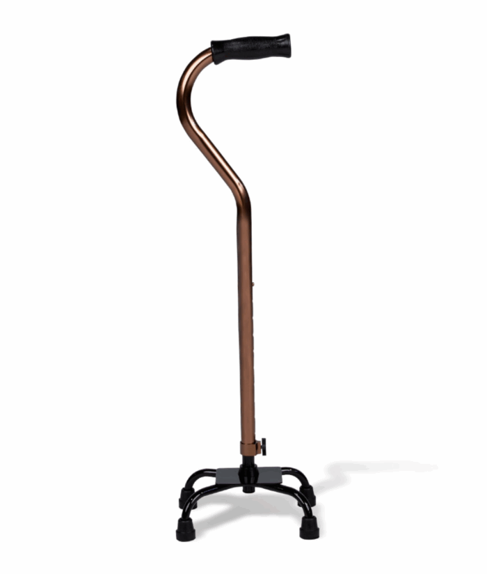 Walking Stick Quad Cane with Small Base