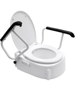 Raised Toilet Seat – Swing Back Arms