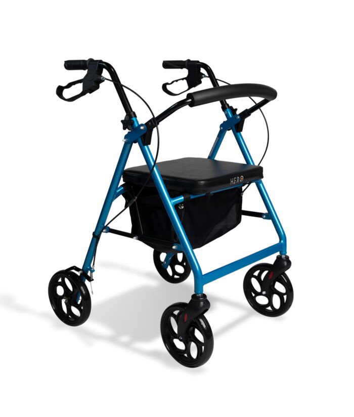 Hero Medical Quad Seat Walker - 8 inch wheels 1