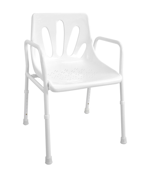 Collapsible Portable Folding Shower Chair - Aluminium 2