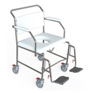 Shower Commode – Transit Mobile 650mm With Swing Away Legrests