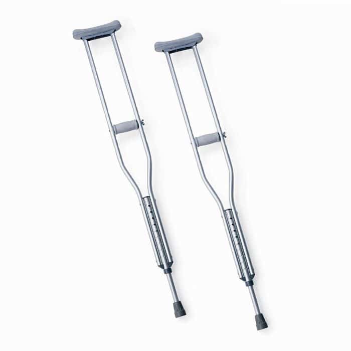 Underarm Crutches Aluminium 1