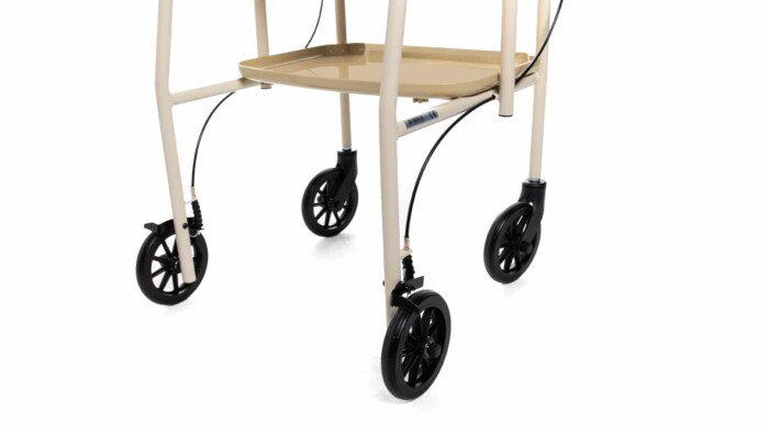 Days Tray Mobile Walker with Handbrakes Beige