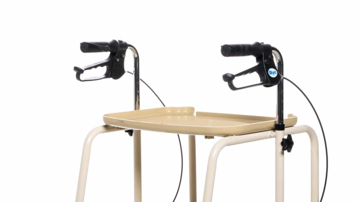 Days Tray Mobile Walker with Handbrakes Beige