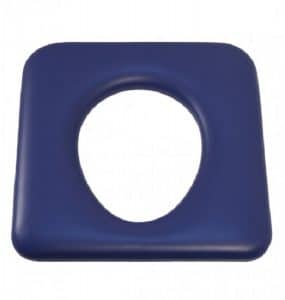 Padded Seat Blue Closed Front 44CM + Runners Shower Commode Kcare