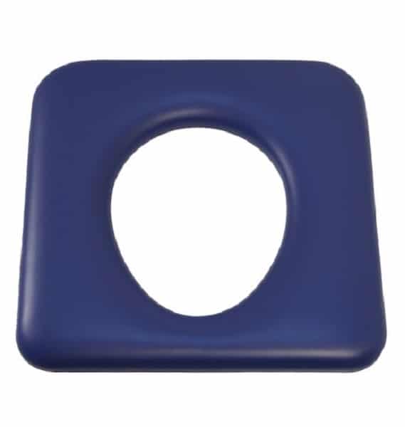 Padded Seat Blue Closed Front 44CM + Runners Shower Commode Kcare 1