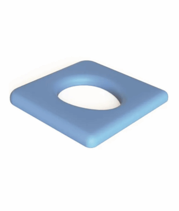 KCare Shower Commode Polyurethane Closed Seat 44.5 cm