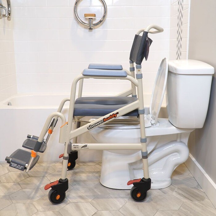 Showerbuddy Eco Traveller – Folding Shower Chair Commode 3