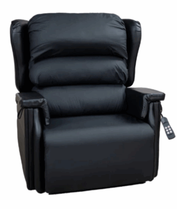 Configura Bariatric 16" Height Black Vinyl Lift Chair (Twin Motor)
