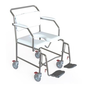 Shower Commode – Transit Mobile 600 mm With Swing Away Legrests
